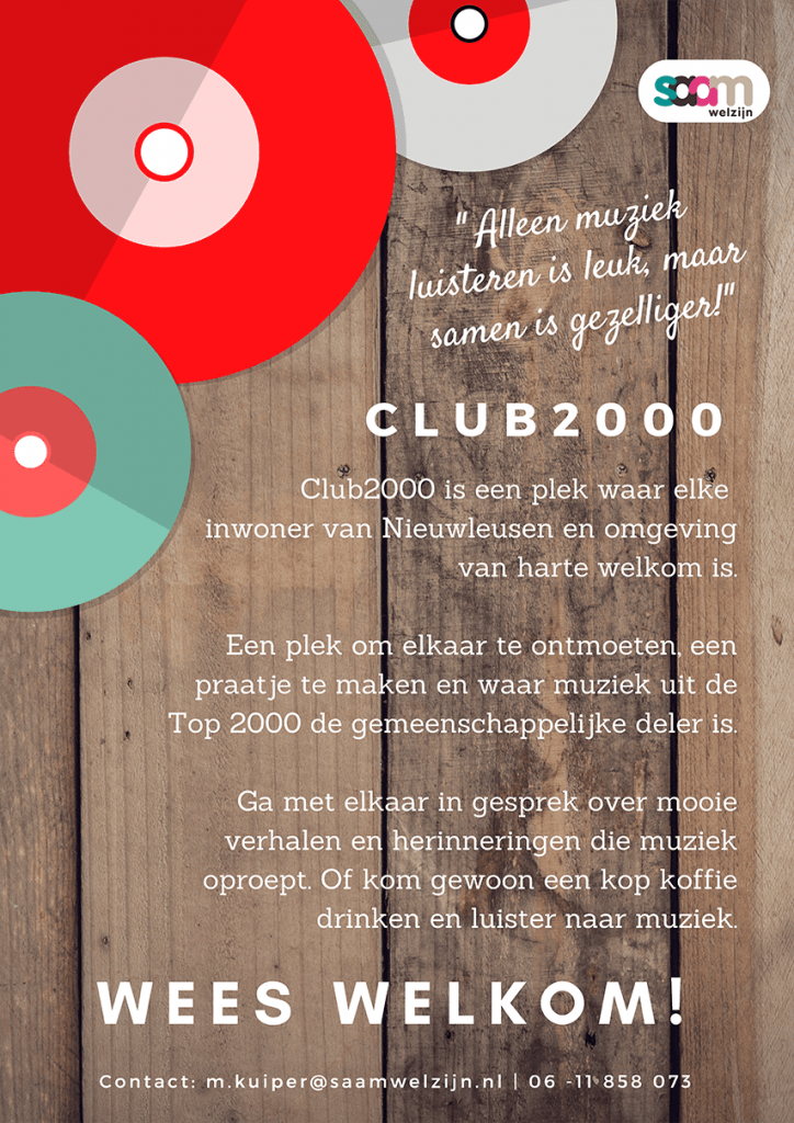 Club2000 &#8211; Ontmoet, Luister Geniet &#038; Deel