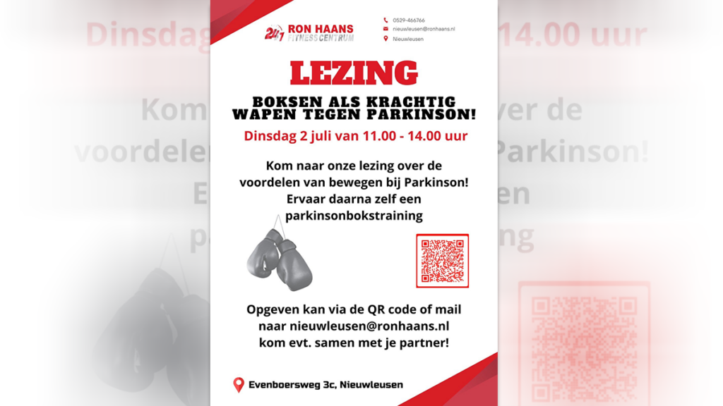 Lezing: Boksen als krachtig wapen tegen Parkinson