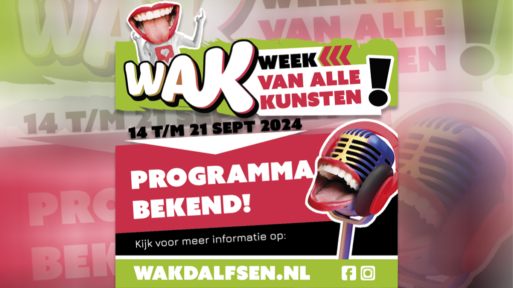 Programma Week van ALLE Kunsten 2024 bekend