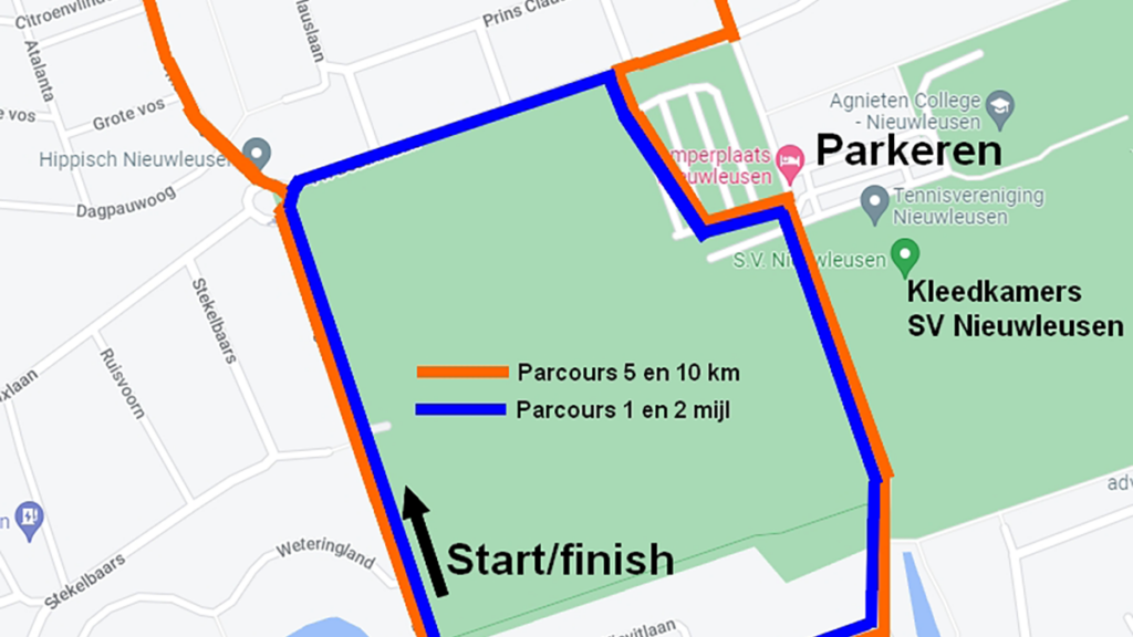 Wegafsluitingen i.v.m. Oranjeloop maandag 2 september