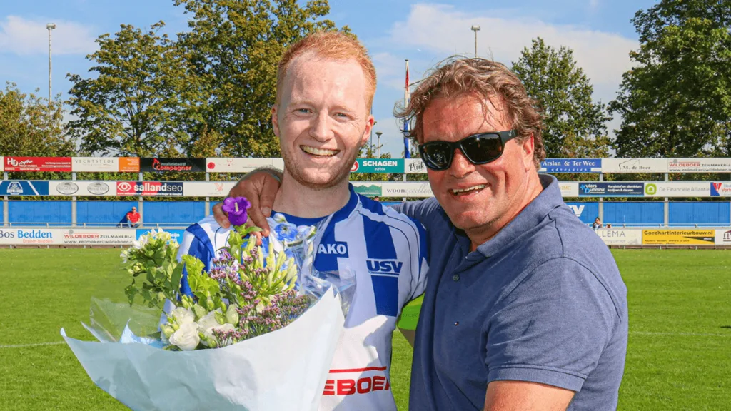 USV 1: jubilaris en afzwaaiers in het zonnetje