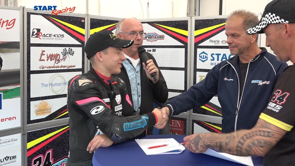 Julian van Kalkeren ook volgend jaar op de motor van START racing