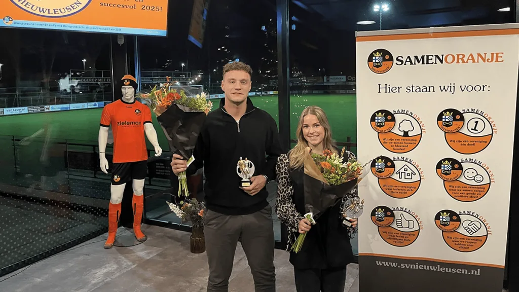 Mae van Spijker en Randy Vink Topscorers S.V. Nieuwleusen