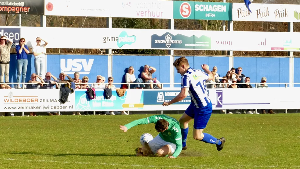 Moeizame zege USV op stug Zwartemeerse Boys