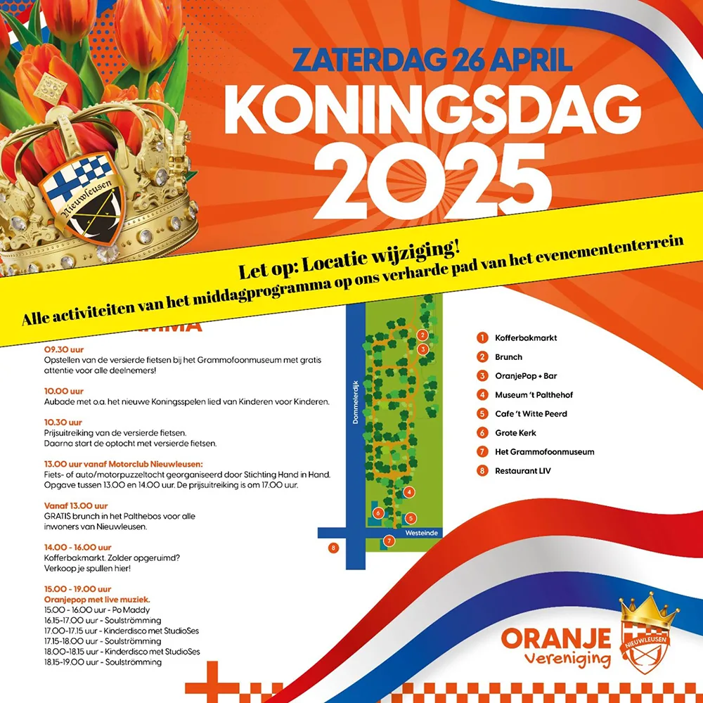 Oranjevereniging pakt uit met Koningsdag in Nieuwleusen