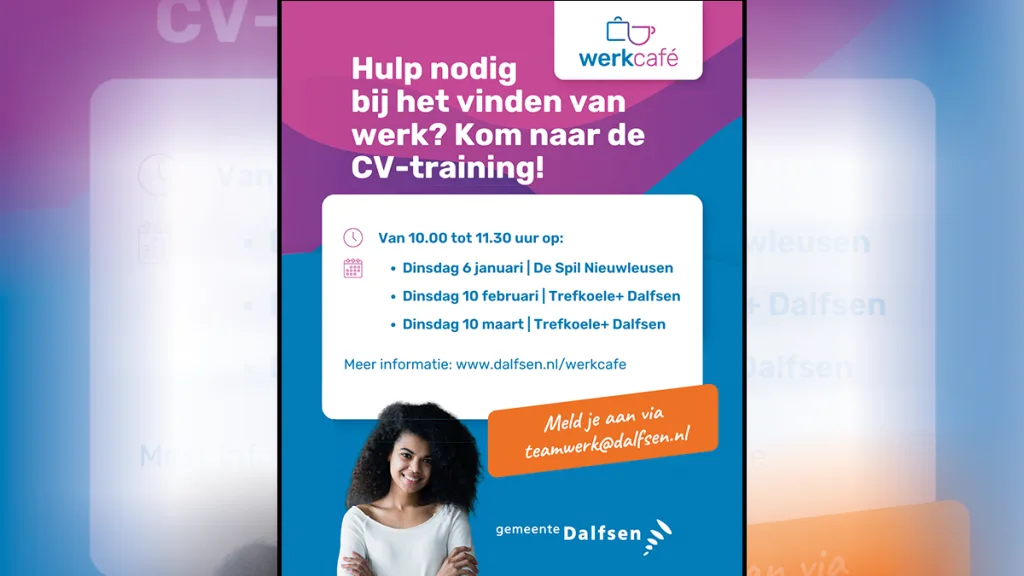 Gratis CV-training van het Werkcafé in Nieuwleusen Gratis CV-training van het Werkcafé in Nieuwleusen