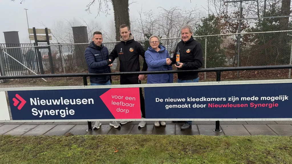 Nieuwe kleedkamers SV Nieuwleusen dankzij Synergiefonds