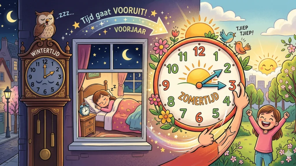 Nieuwleusen klaar voor zomertijd: klok gaat uur vooruit