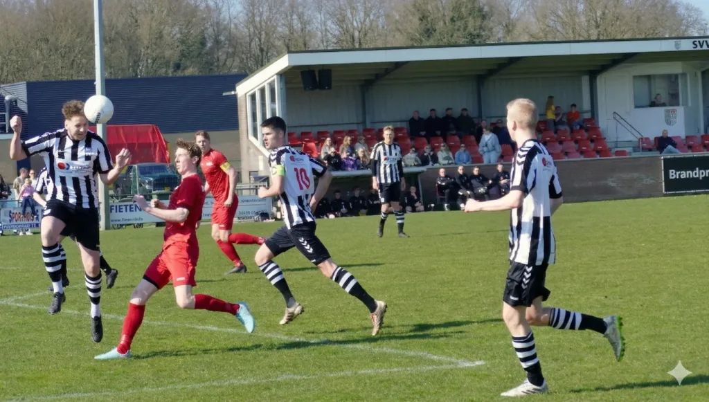 USV deelt de punten met SVV’04 op lastig veld in Schoonebeek